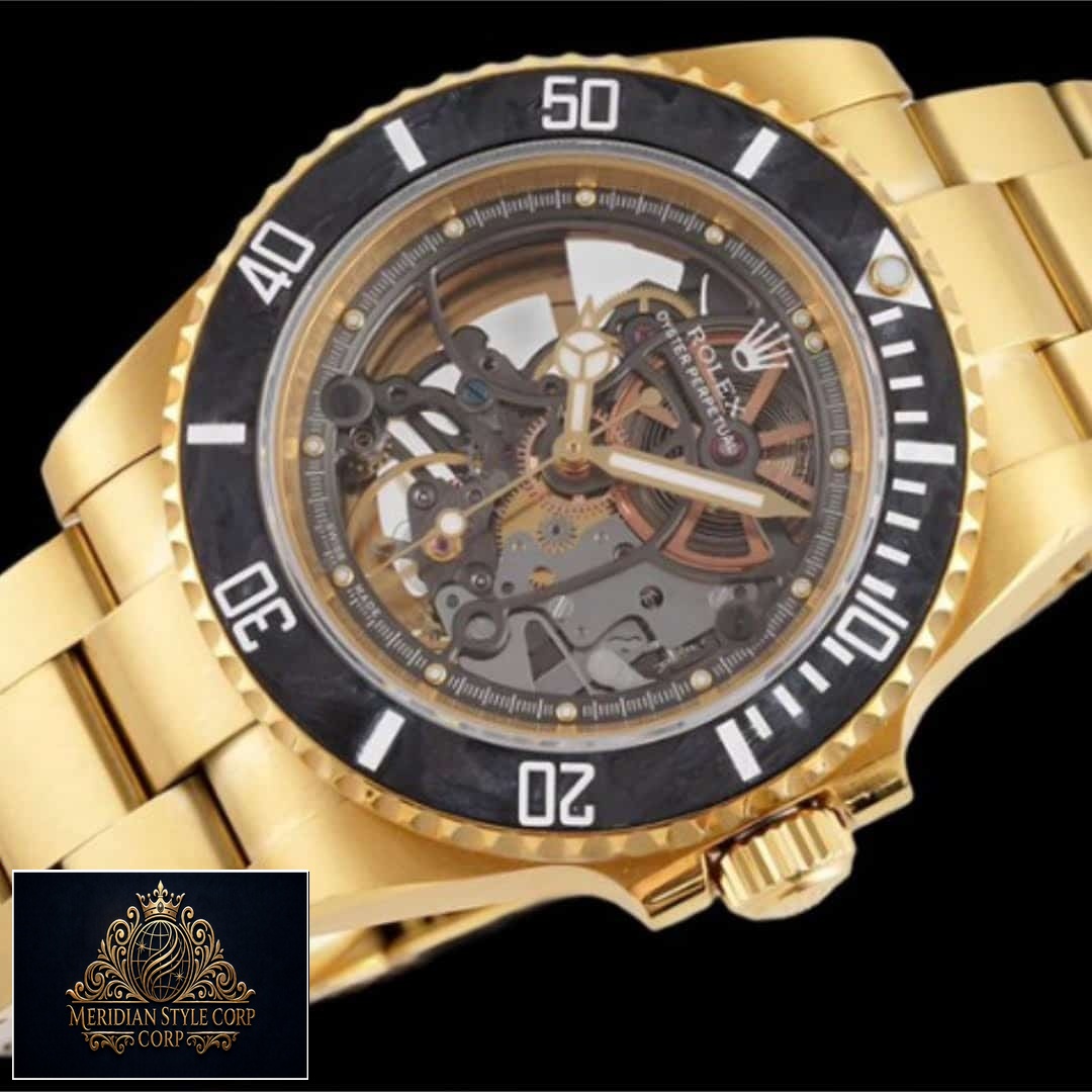 Rolex Black Bezel Tourbiliion Oyster Bracelet Bezel Replica