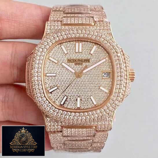 Patek Philippe Nautilus 5719/10G-010 Diamond Dial Replica
