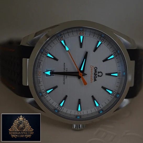 Omega Seamaster White Dial 220.12.41.21.02.002 Replica dial phosphor