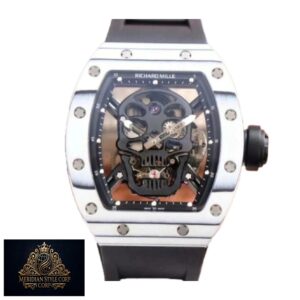 Richard Mille RM 52-01 Tourbillon “Skull” White True Replica 1:1