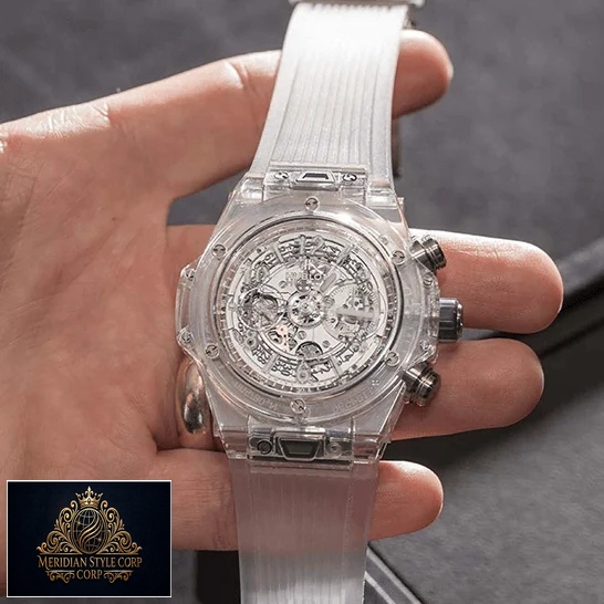 Hublot Big Bang Unico Sapphire 411_JX_4802_RT_1904 Replica on the hand