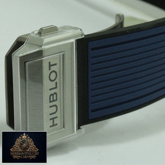 Hublot Big Bang 84.394.-5471.NL_.7112.RX Blue Rubber Replica steel clasp