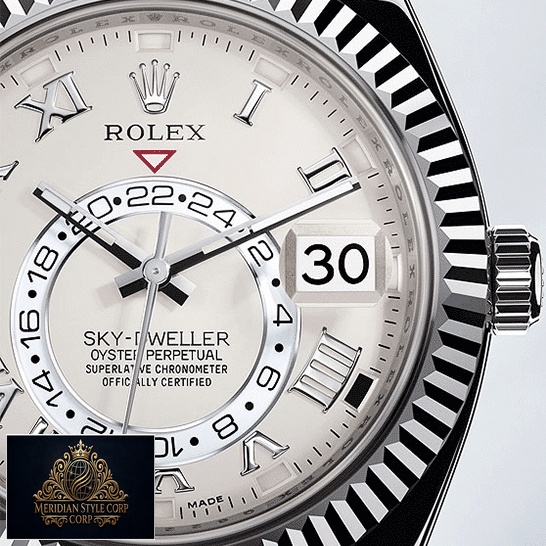 Rolex Sky-Dweller White Dial 326939 Fluted Bezel Replica