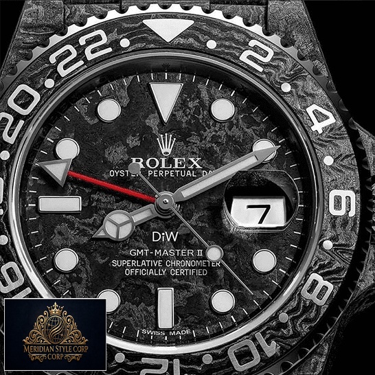 Rolex DiW NTPT Carbon Black Bezel Replica
