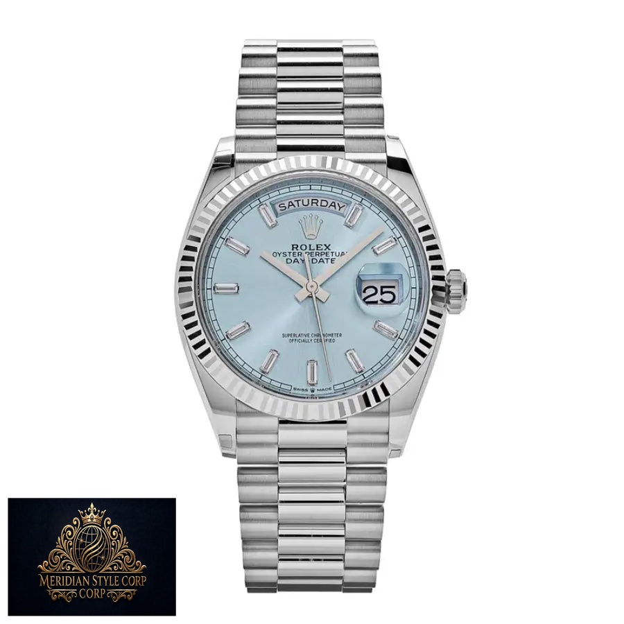 Rolex Day-Date 128236 “Ice Blue Grooved” Super Clone Quality