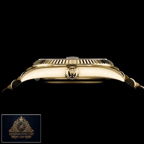 Rolex Day-Date 40 228238 Replica Right Side Gold Crown Pusher