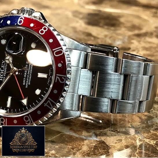 Rolex GMT-Master II 16710 "Pepsi" Premium Duplicate rolex 16710 replica3A1S Rolex Submariner GMT-Master II 16710 Two Tone Bezel Stainless Steel Oyster Bracelet Replica
