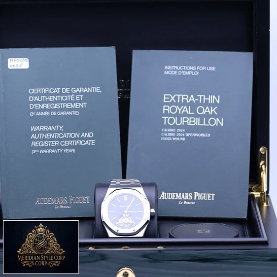 Audemars Piguet Tourbillion Steel Bezel Replica in the box
