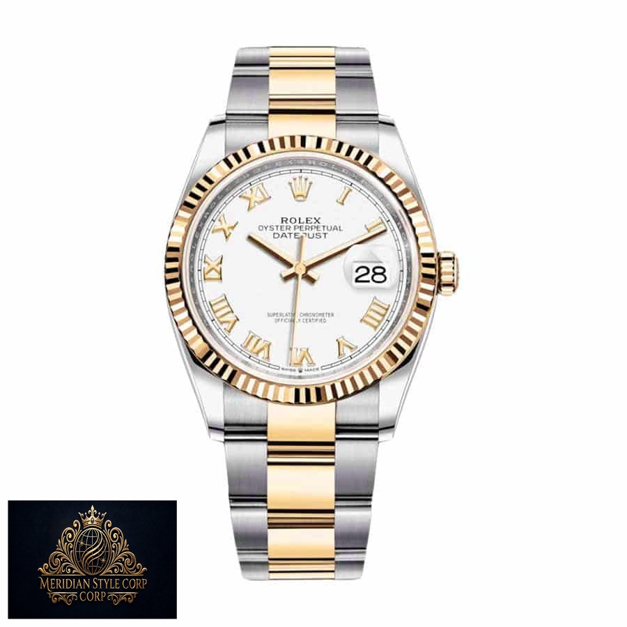 Rolex Datejust 126300 “White Roman Dial” Authentic Copy 1:1
