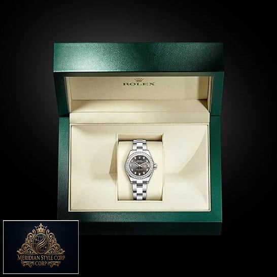 Rolex Datejust 128300 Dark Grey Diamond Replica in the Rolex Box