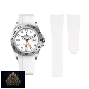 Rolex – Explorer II – Rubber Strap – White