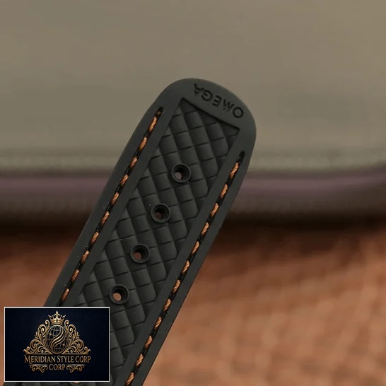 Omega Aqua Terra Black Rubber Bracelet Replica