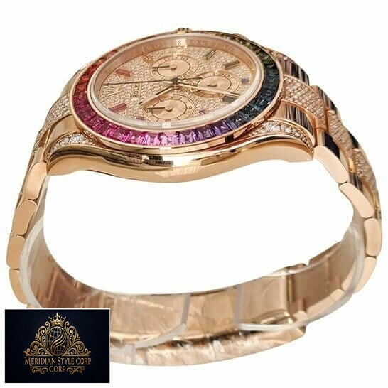 Rolex Daytona Rainbow Diamond Bezel Replica