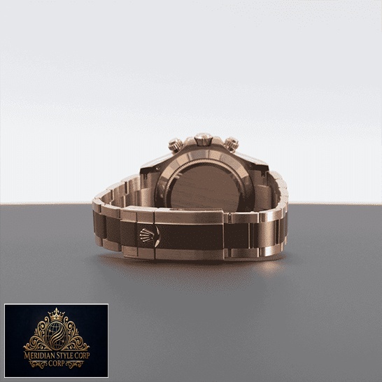 Rolex Daytona 116505-0013 Oyster Bracelet Fold Clasp on the Rolex Logo Replica on the table
