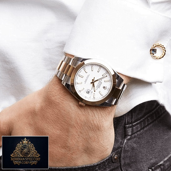 Rolex 126303-0015 Datejust Replica on the man's wrist