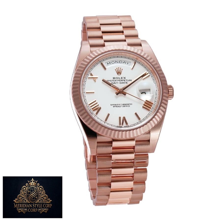 Rolex Day-Date 228235 “White Dial” Signature Replica 1:1 - Image 2