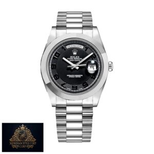 Rolex Day-Date 218206 “Black Dial” Supreme Replica Edition