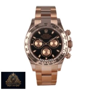 Rolex Daytona 116505 “Everose Black Dial” Supreme Replica Edition