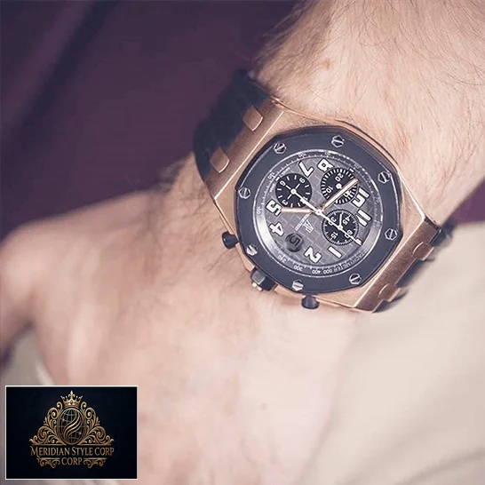 Audemars Piguet Royal Oak Siyah Kadran 25940OK.OO_.D002CA.01 Erkek bileğinde replika