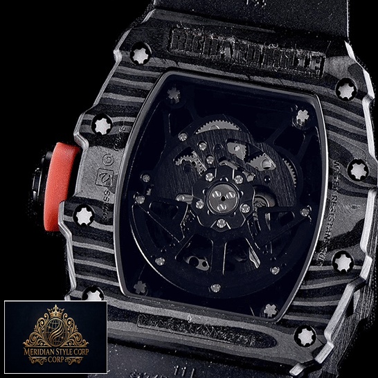 Richard Mille RM35 02 Automatic Carbon Black Replica upside view