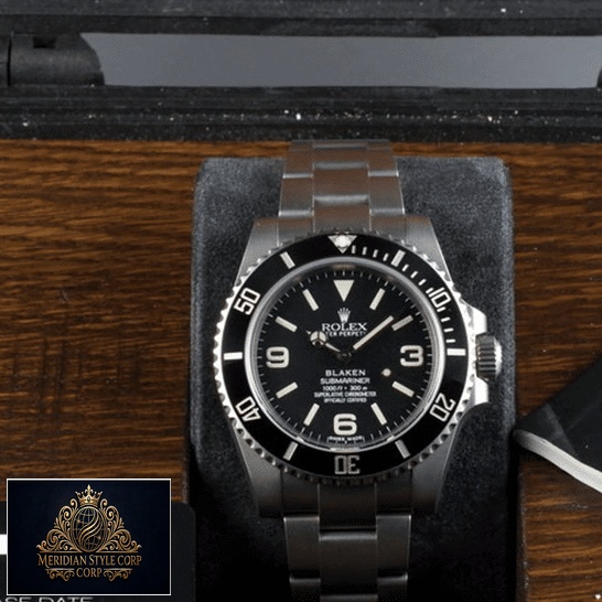 Rolex Blaken Submariner 6190 Replica inside the box