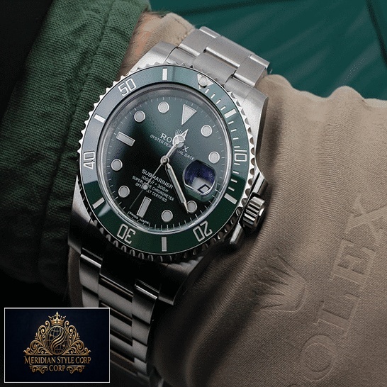 Rolex Submariner Hulk 116610LV S.Steel Oyster Bracelet Green Dial Replica