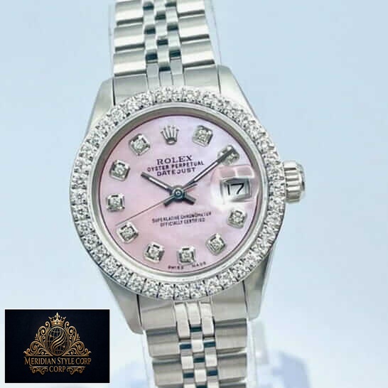 Rolex Datejust Diamond Bezel Jubilee Replica front view