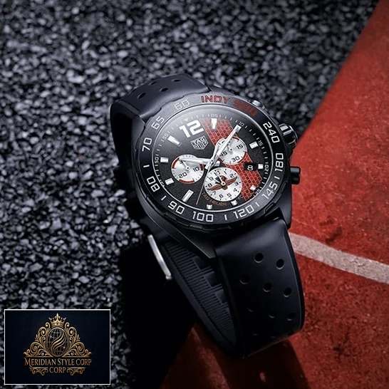 Tag Heuer Formula 1 İndy Red Black Dial Rubber Black Bracelet Replica