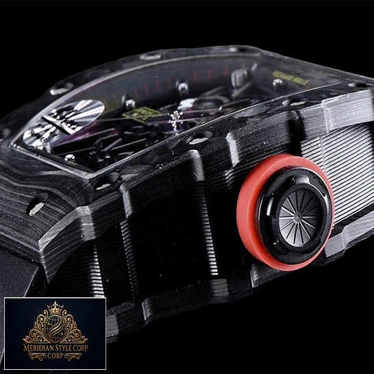 Richard Mille Rm3502 Carbon Skeleton Black Replica black background