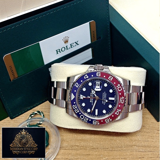 Rolex GMT-Master II Blue Dial & Red/Blue Bezel 116719BLRO Replica & Guarantee Card