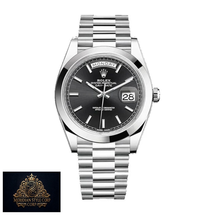 Rolex Day-Date 228206 “Black Diagonal Dial” Premium Copy 1:1 - Image 4