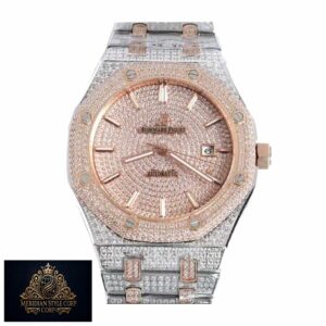 AP Royal Oak Iced Out Two-Tone 15400SR.OO.1220SR.01 Master Replica 1:1
