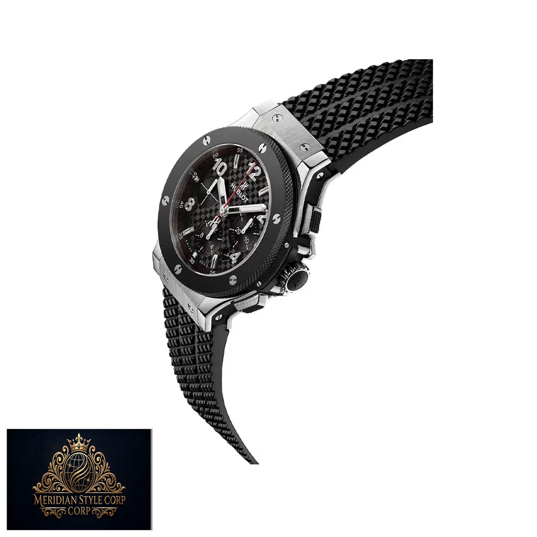 Hublot Rubber Strap 301.SB.131.RX Black Dial & Crown Pusher Replica