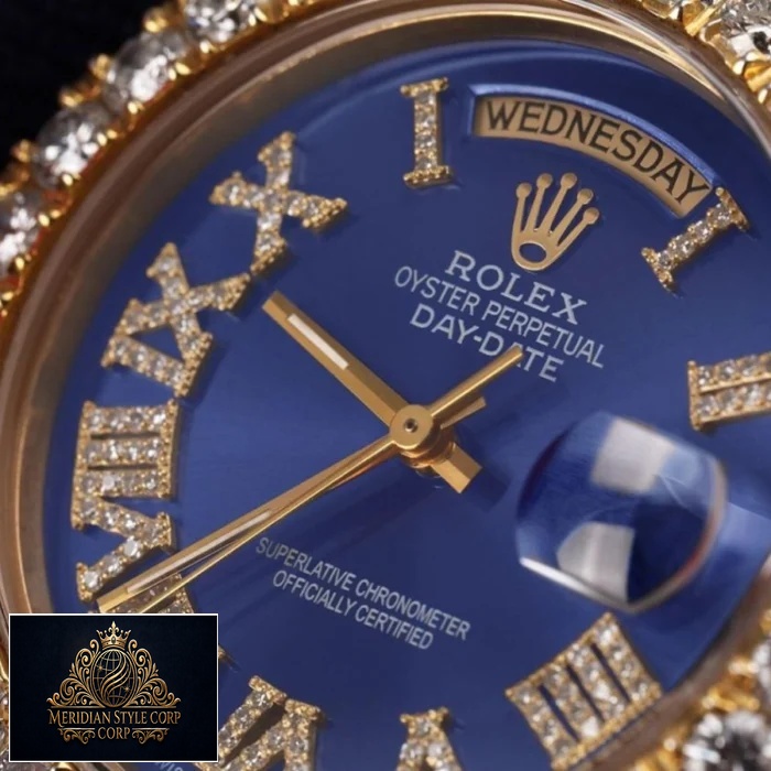 Rolex Day-Date 18038 “Iced Out” High Fidelity Replica - Image 4