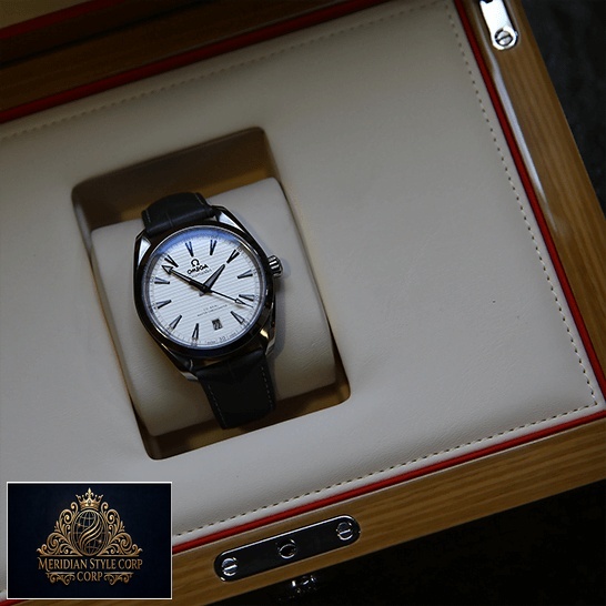 Omega Seamaster Aqua Terra Seamaster White Dial Replica in the box