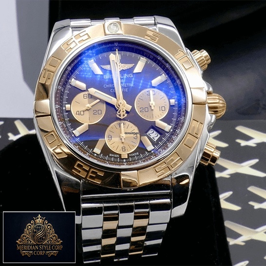breitling_chronomat_44_blue_dial_cB0110121C1C1_replica_blue_unitedluxurynet