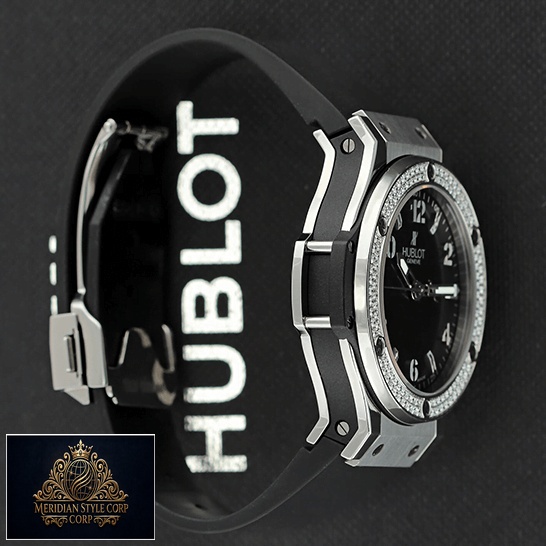 Hublot Big Bang 361_SX_1270_RX_1104 Steel Black Dial Diamond Bezel Replica