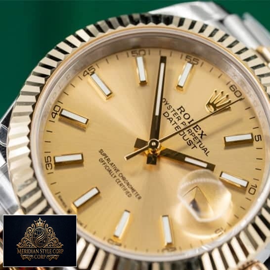Rolex Datejust 116233 Yellow Gold Dial & Fluted Bezel Replica