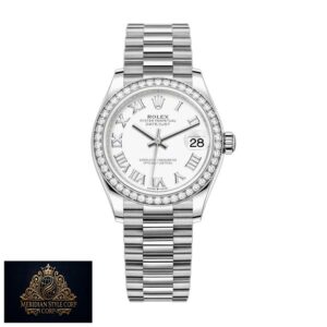 Rolex Datejust 278289RBR White Gold Diamond Bezel Luxury Clone Quality