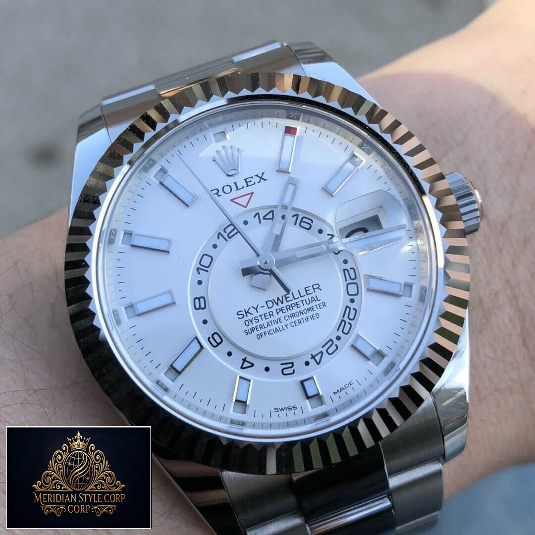 Rolex Sky-Dweller 326934 "White Dial" 1:1 Master Replica Yeni Proje kopyasi 3