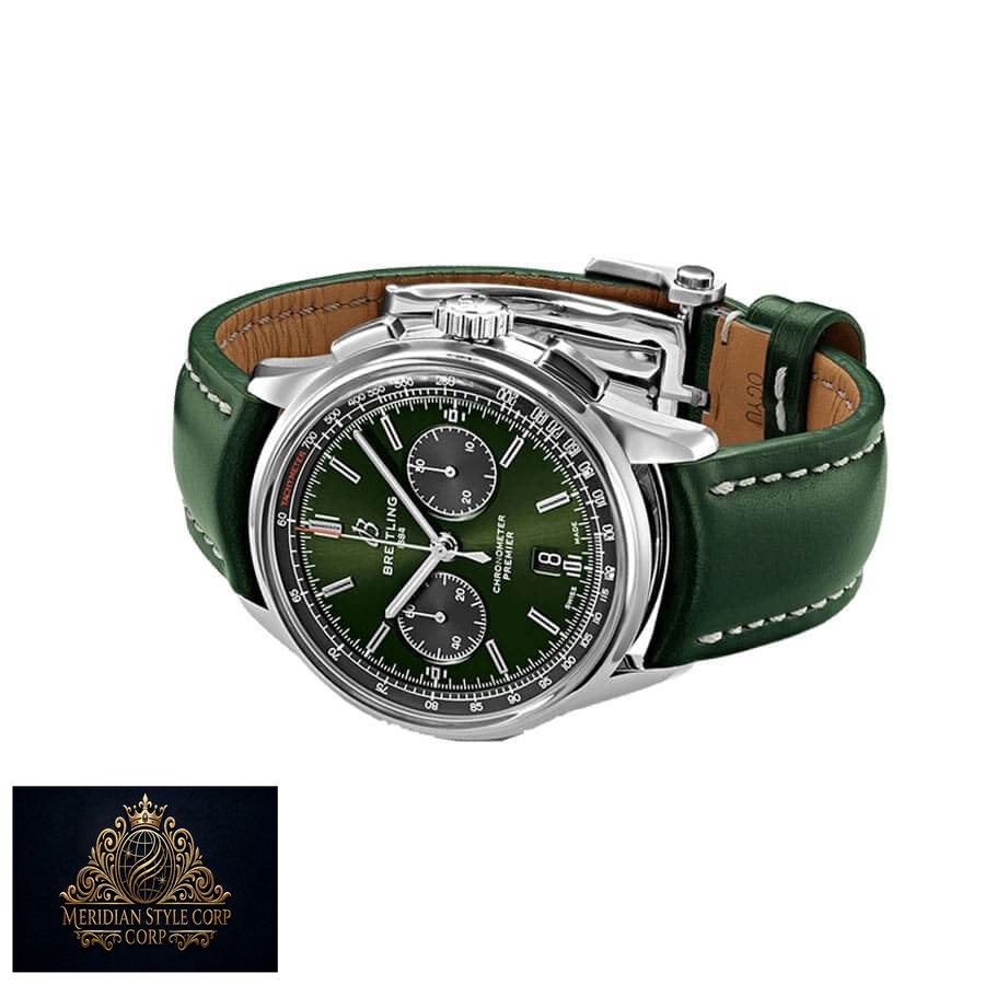 Breitling Premier B01 Chronograph AB0118A11L1X1 “Green Dial” Precision Duplicate 1:1 - Image 3