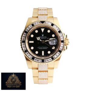 Rolex GMT-Master II 116748SANR “Iced Out” Luxury Clone Quality