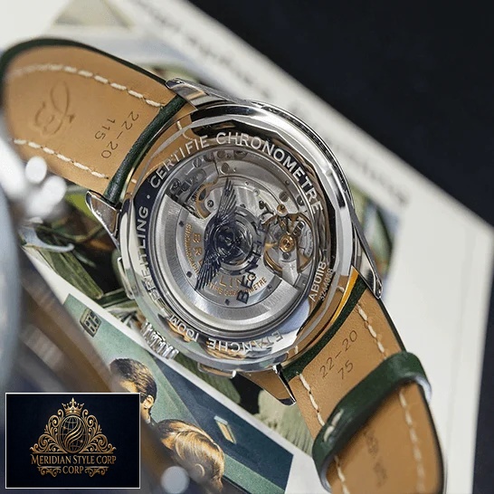 Breitling Premier Steel Case Replica upside view on the box