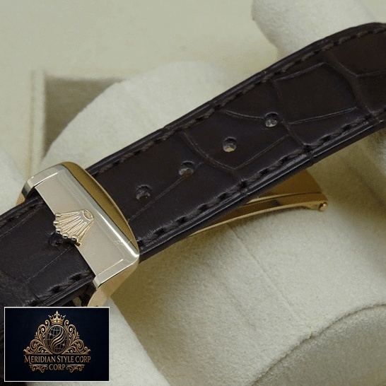 Rolex Day-Date 118139 V5 Brown Leather Bracelet Replica