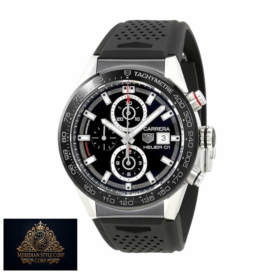 TAG Heuer Carrera Chronograph CBN2A1B.BA0643 “Black Rubber” Deluxe Copy Quality - Image 2