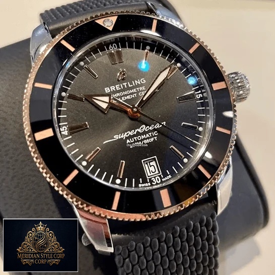 Breitling Superocean Black Dial Replica fornt view