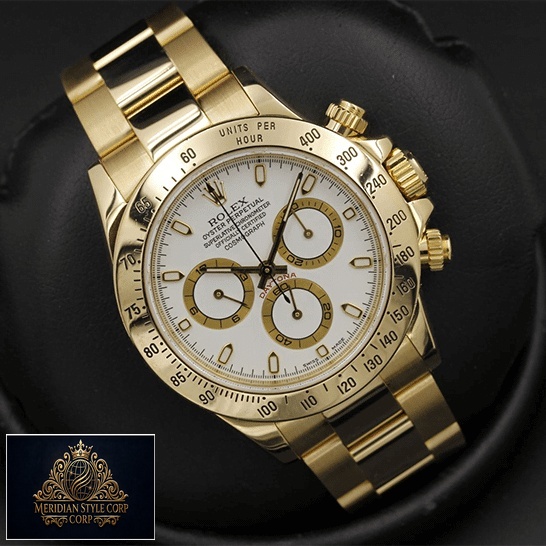Rolex Daytona Cosmograph 116528 Yellow Gold White Dial Oyster Replica