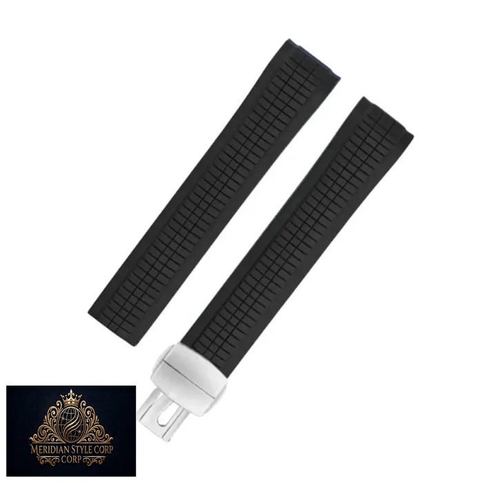 Patek Philippe – Aquanaut – Rubber Strap – Curved – Black - Image 3