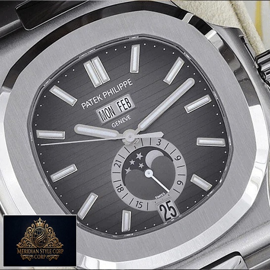 Patek Philippe Nautilus 5726_1A-001 Black Dial Steel Replica front close view