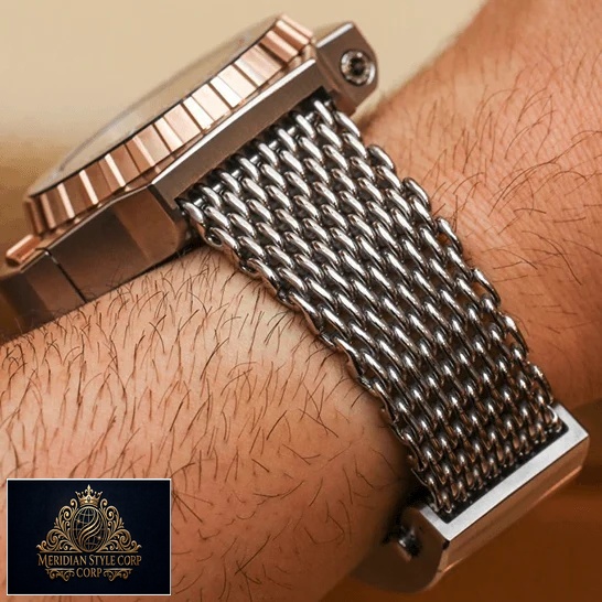 Omega Seamaster Steel Bracelet Replica on the wrist